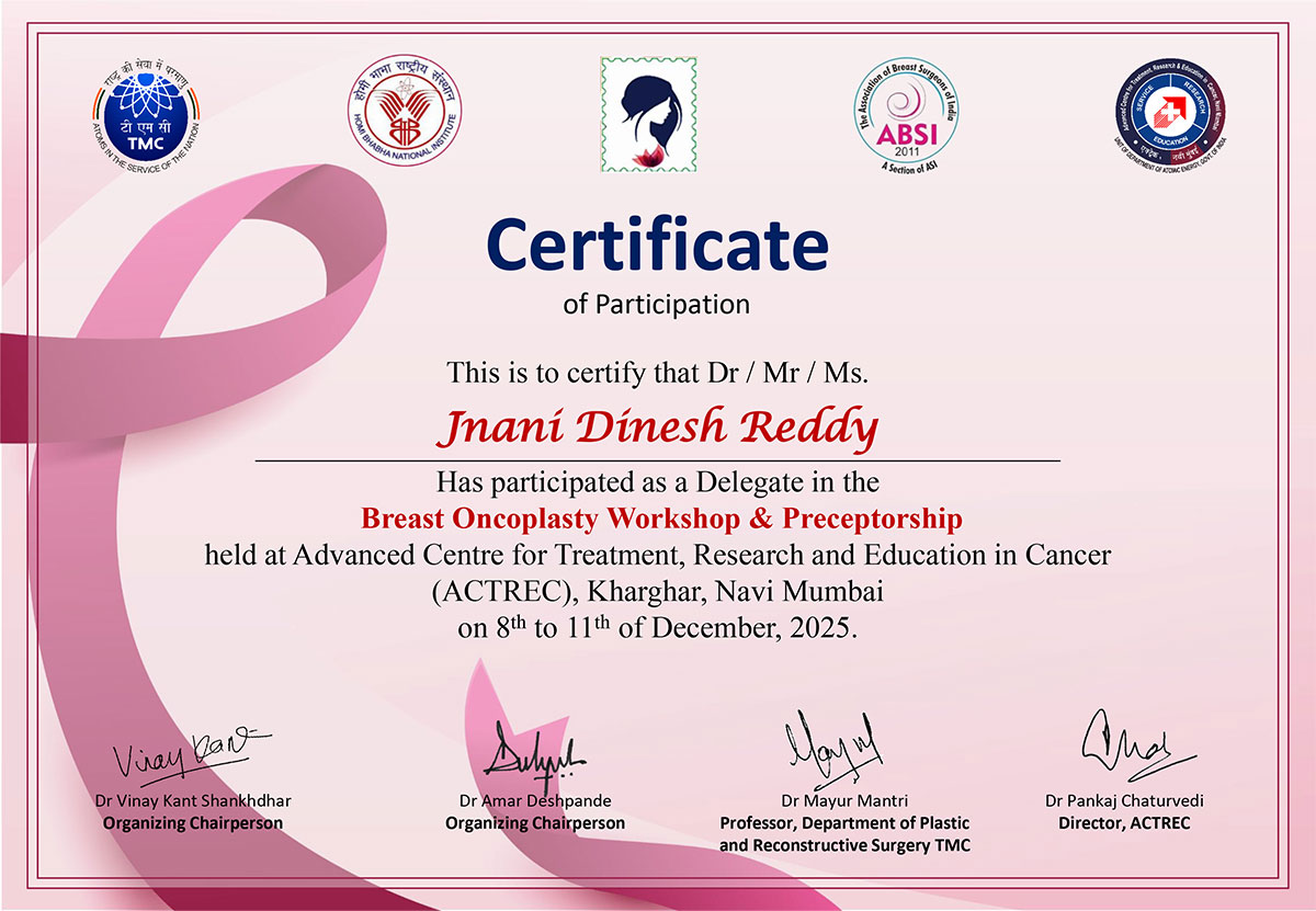 Breast Oncoplasty Workshop and Preceptorship